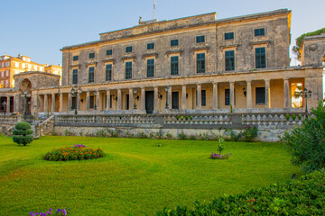 Palace of St. Michael and St. George in Corfu Town, Greece