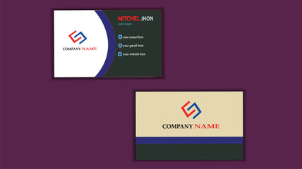 Double-sided creative business card template. Modern Creative and modern business card template. Business Card - Creative and Clean Business Card.