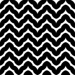 Seamless pattern with geometric motifs in black and white. Vector illustration.