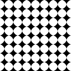 Seamless pattern with geometric motifs in black and white. Vector illustration.