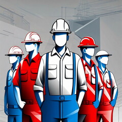 Celebrating the power of work Labor day image generated by AI