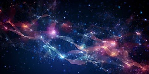 Abstract colorful background, at the junction of technologies, cosmic colors,