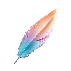transparent background with a feather
