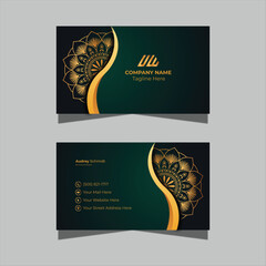 Vector luxury mandala business card