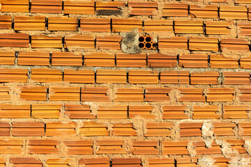 texture pattern of bricks wall in Brazil