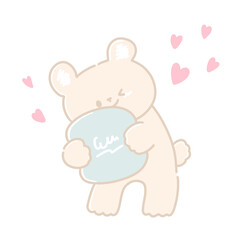 まくらくまちゃん1☆PNG