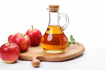 Apple cider vinegar isolated. Generate Ai