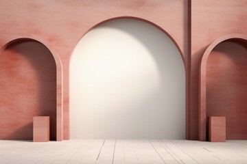 Fototapeta premium Structural Arch types background. Generate Ai