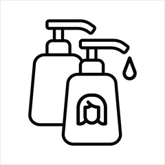 shampoo icon simple design art eps 10