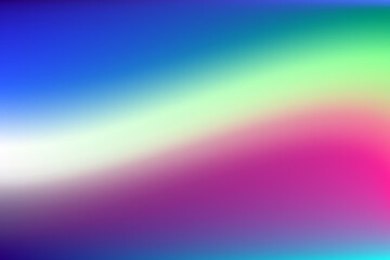 Abstract blurred gradient background. Creative modern concept, vector illustration. Holographic spectrum for cover.