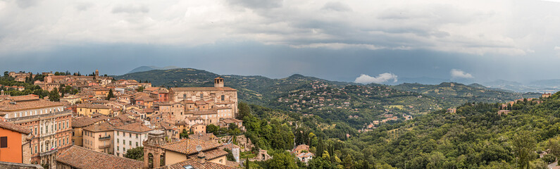Fototapeta na wymiar Perugia Blick nach Norden