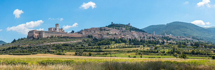 Fototapeta na wymiar Assisi Panorama