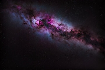 milkway space nebula galaxy cosmos constellations astrophoto - obrazy, fototapety, plakaty