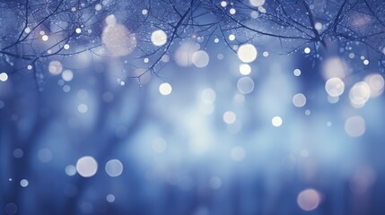 Winter bokeh background.