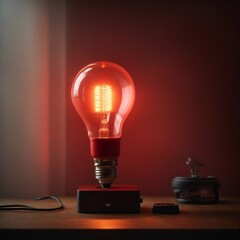 Red Light Bulb