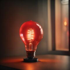Red Light Bulb