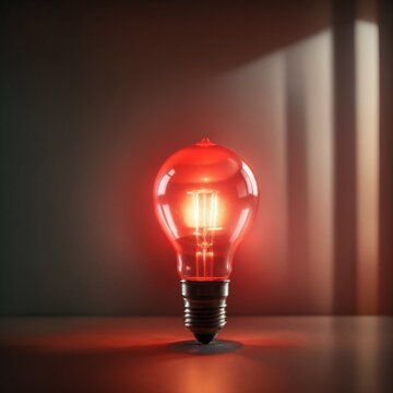 Red Light Bulb