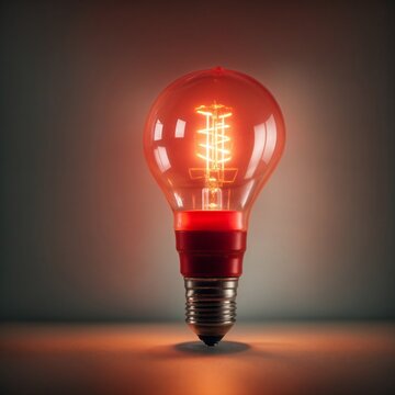 Red Light Bulb