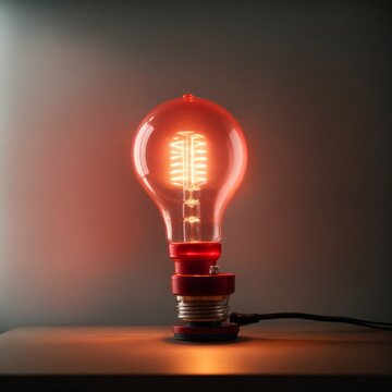 Red Light Bulb