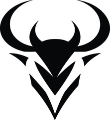 Deer logo design for poster or t shart design background 