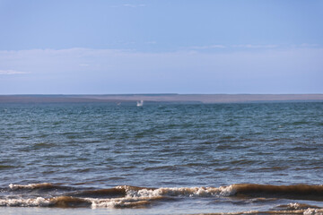 Blue ocean at Pen&iacute;sula de Vald&eacute;s, Patagonia Argentina