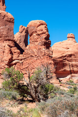 a landscape photograph taken in Arches National Park