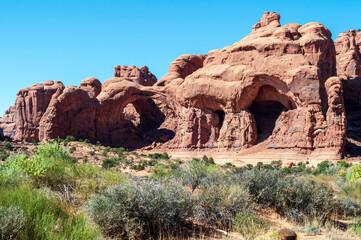 a landscape photograph taken in Arches National Park