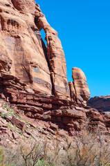 a landscape photograph taken in Arches National Park