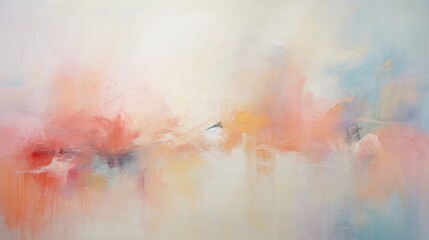 Abstract colorful oil painting on canvas. Oil paint texture with brush Modern art,