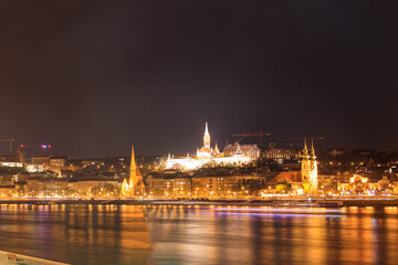 Fototapeta na wymiar Night cityscape of Budapest, Hungary