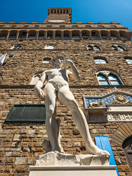 Florenz David vor dem Palazzo Vecchio