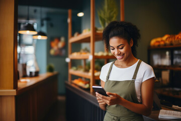 Savvy Cafe Proprietress Seamlessly Running Business on Smartphone