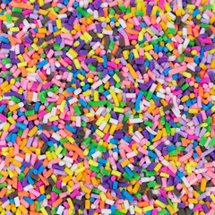 Rainbow focused glitter texture as background