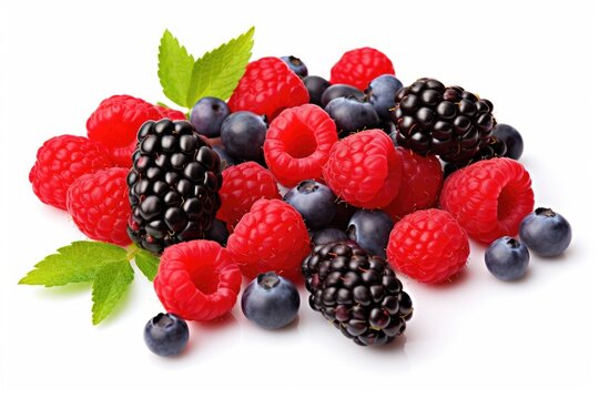 wild berries mix strawberry raspberry currant blueberry