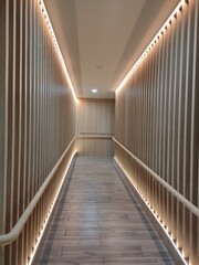 long corridor in building