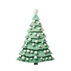 Background with a white Christmas tree on a transparent background for postcards banners and posters during Christmas and New Year