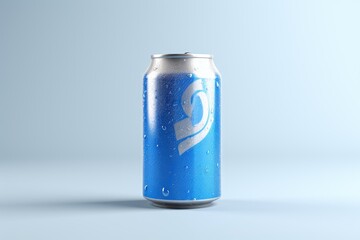 Obraz premium Soda Can With Ice Mockup