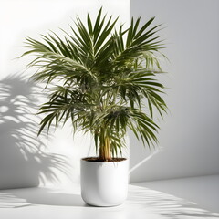 Obraz premium palm tree in flowerpot