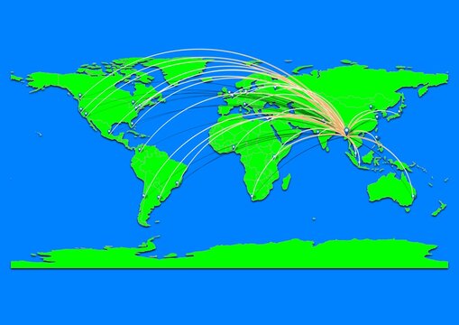 Vibrant Pyu, Myanmar map - Export concept map for Pyu, Myanmar on World map. Suitable for export concepts. File is suitable for digital editing and prints of all sizes.