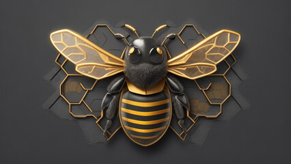  A Buzzing Cryptocurrency Logo 