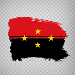 Flag of North Santander from brush strokes. Flag North  Santander Department of Colombia on transparent background for your web site design, app, UI. Colombia. EPS10.