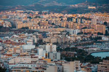 Fototapeta na wymiar Close up view of the city of Ceuta