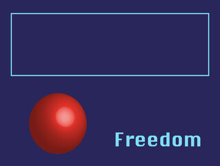 Freedom, abstract Illustration