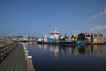 View of harbor in Urk in FlevolanView of harbor in Urk in Flevoland The Netherlandsd The Netherlands