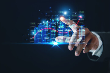 2024 business concept, businessman or engineer Show the trend of driving digital currency to develop online business.	