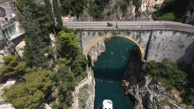 Fiordo di Furore, Amalfi Coast, Italy by Drone 10