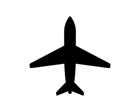 recommend clip art: Vector plane icon. Simple airplane illustration.