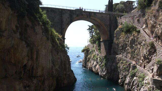 Fiordo di Furore, Amalfi Coast, Italy by Drone 8