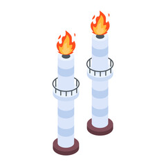 Pack of Industrial Isometric Icons 

