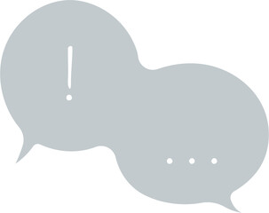 Colorful pastel blue color speech bubble balloon icon sticker memo keyword planner text box banner, flat png transparent element design